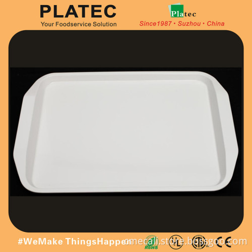 Wholesale custom print square melamine tray with handle